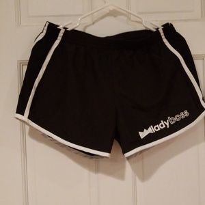 LADYBOSS SWAG medium black gym shorts